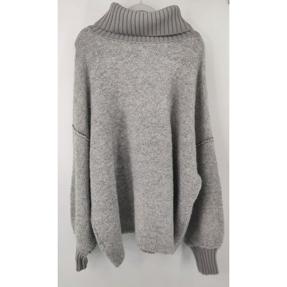 Free People Women's Milo Pullover Sweater in Heather Grey Size L - Picture 6 of 10